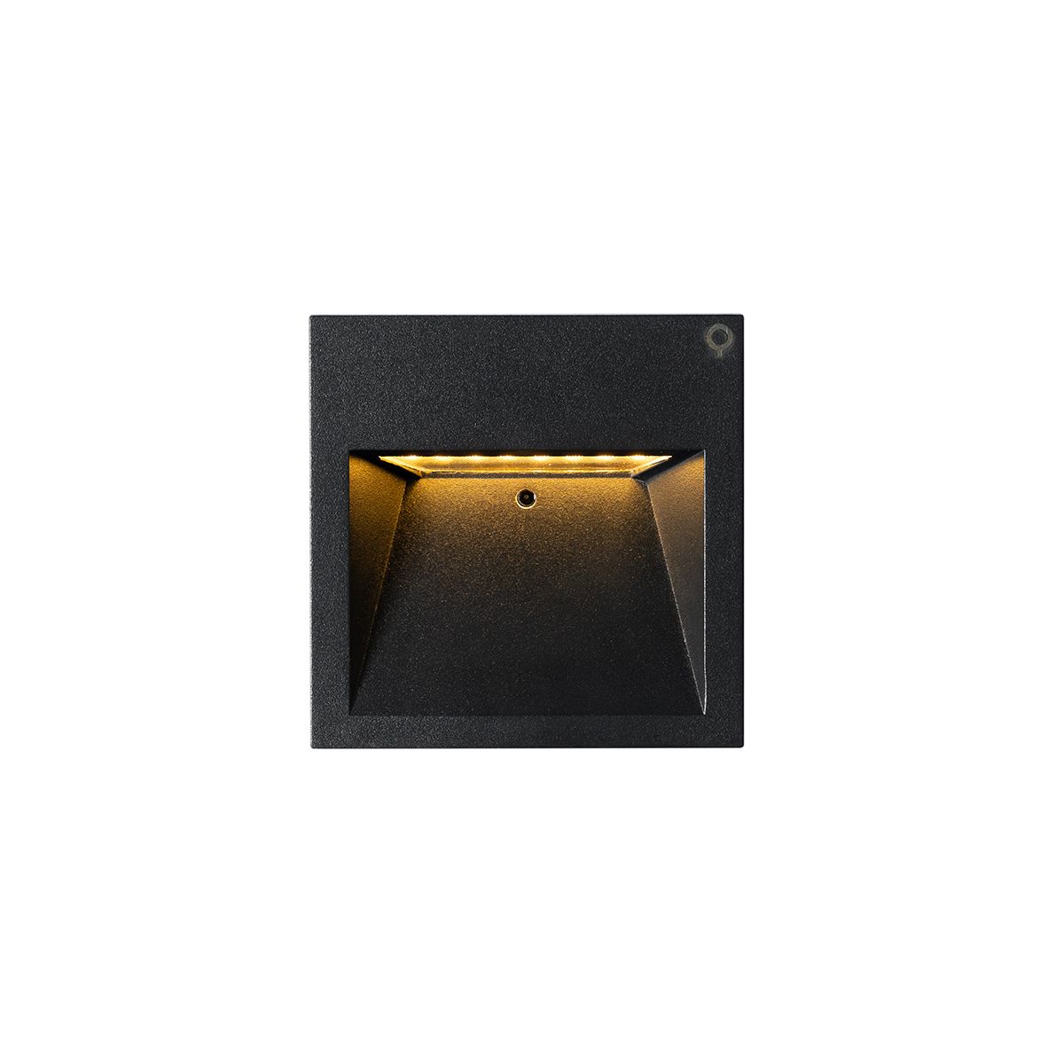 Moderne inbouw wandlamp zwart incl. LED - Gem 2