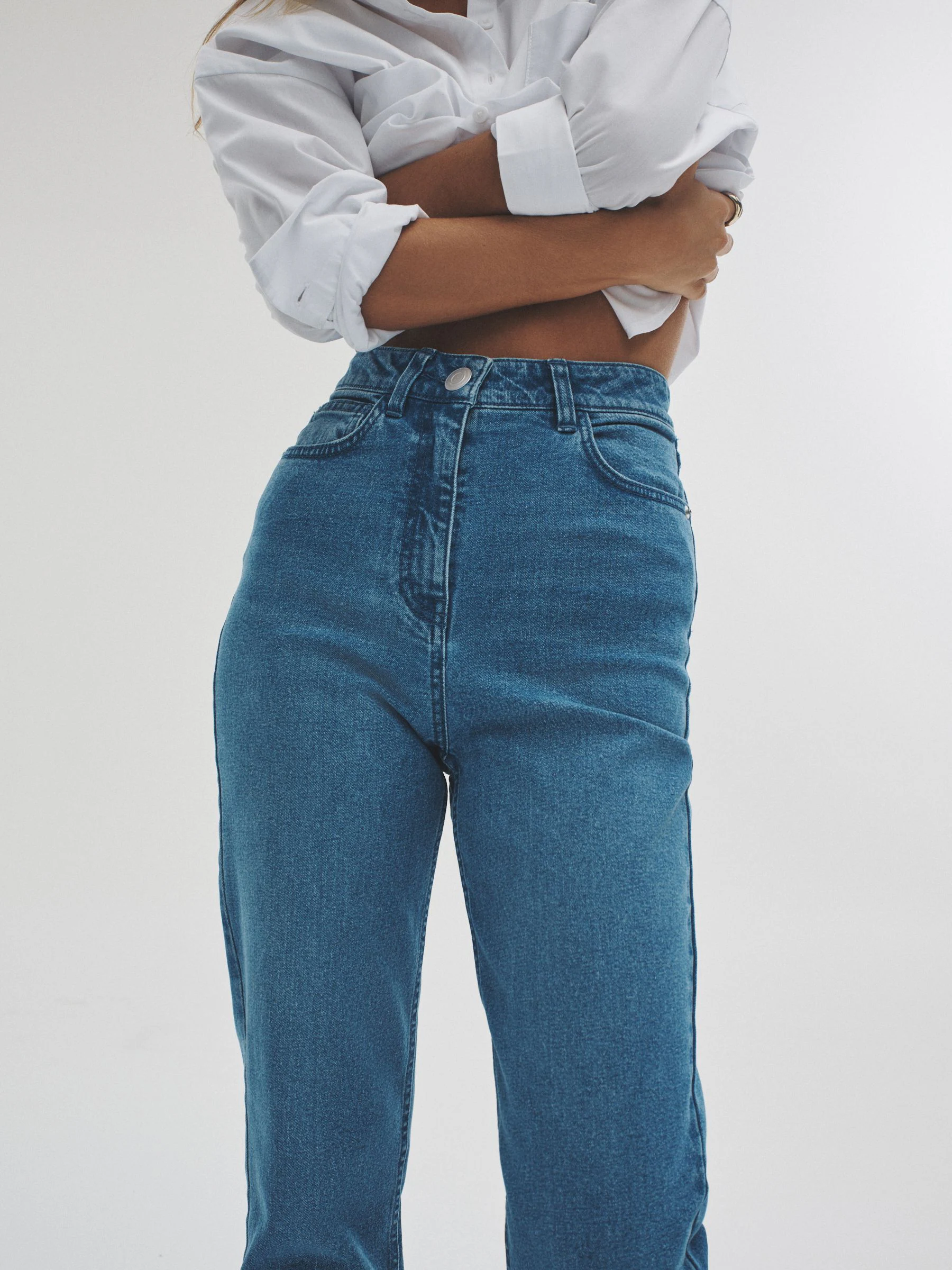 The Set 2 Pack denim mom jeans