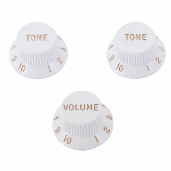 Fender Volume & Tone Original Stratocaster Potikopf Set weiß