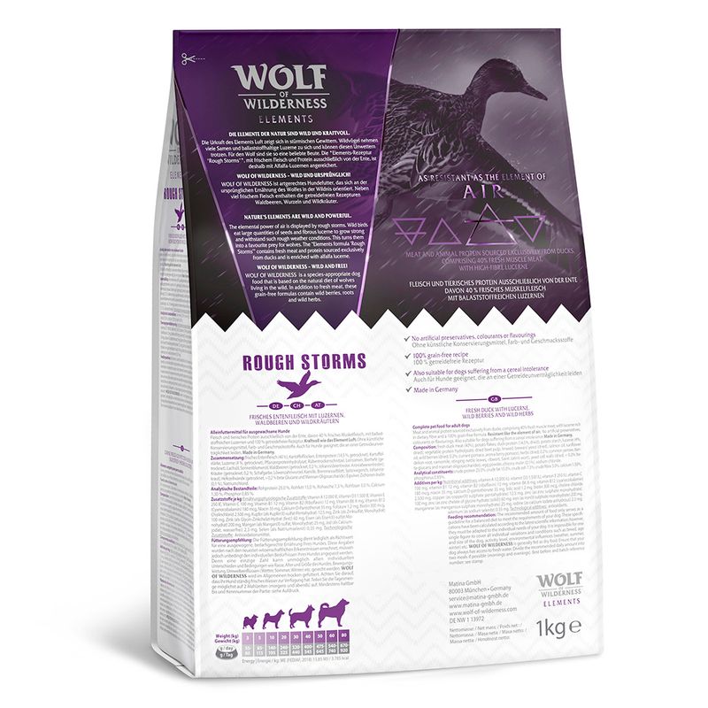 Offre d'essai mixte Wolf of Wilderness Adult Elements