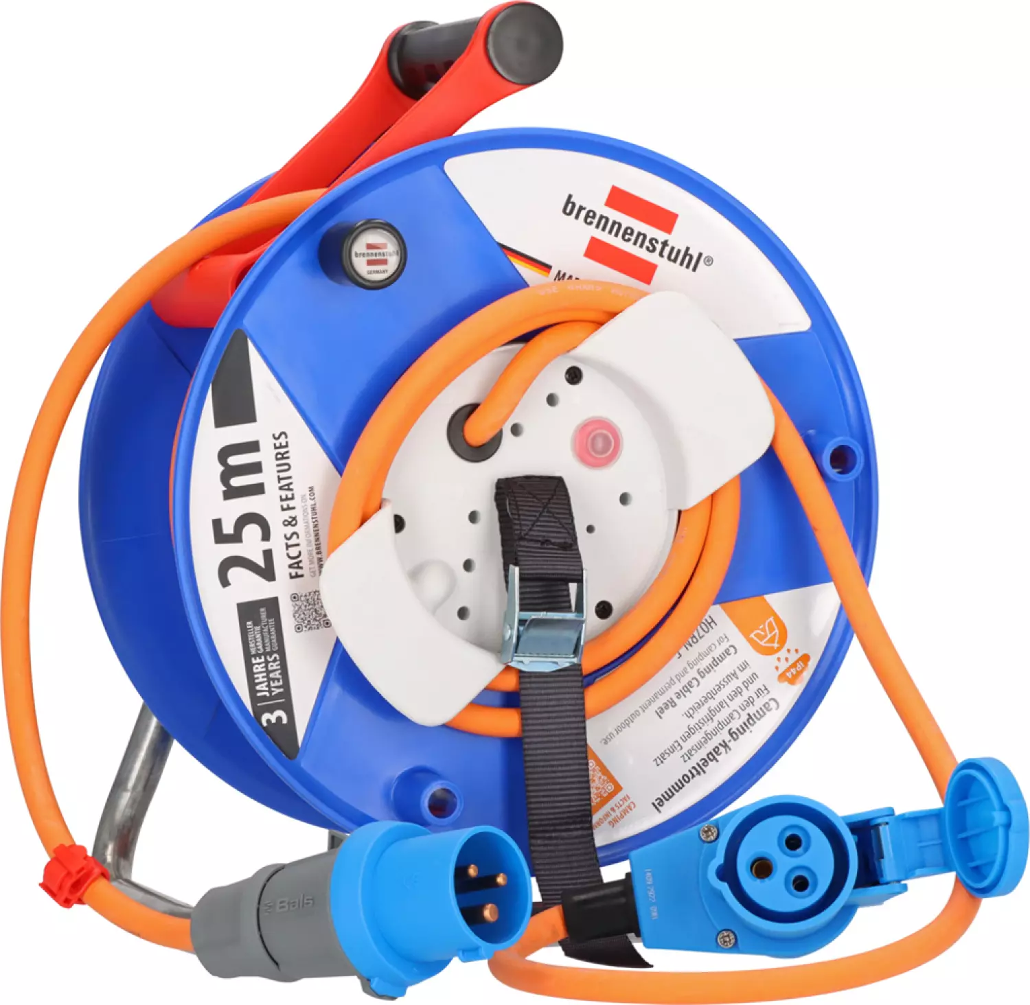 Brennenstuhl 1182470100 Garant G CEE 3 IP44 Kabelhaspel - 25m - H07RN-F 3G2,5