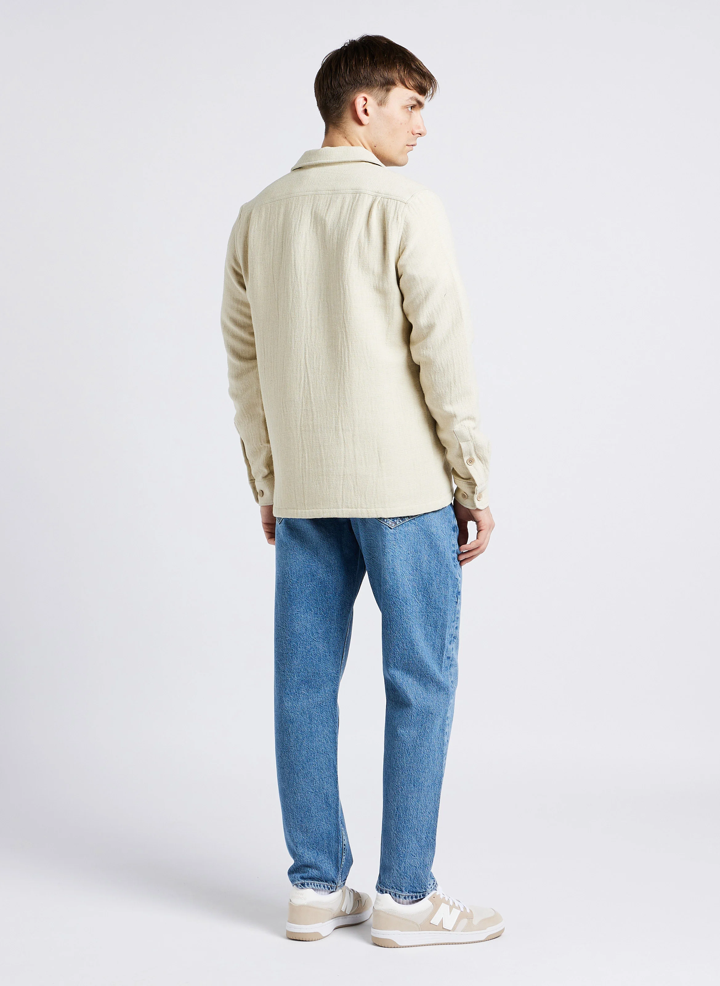 Jean droit en coton bio | Bleu