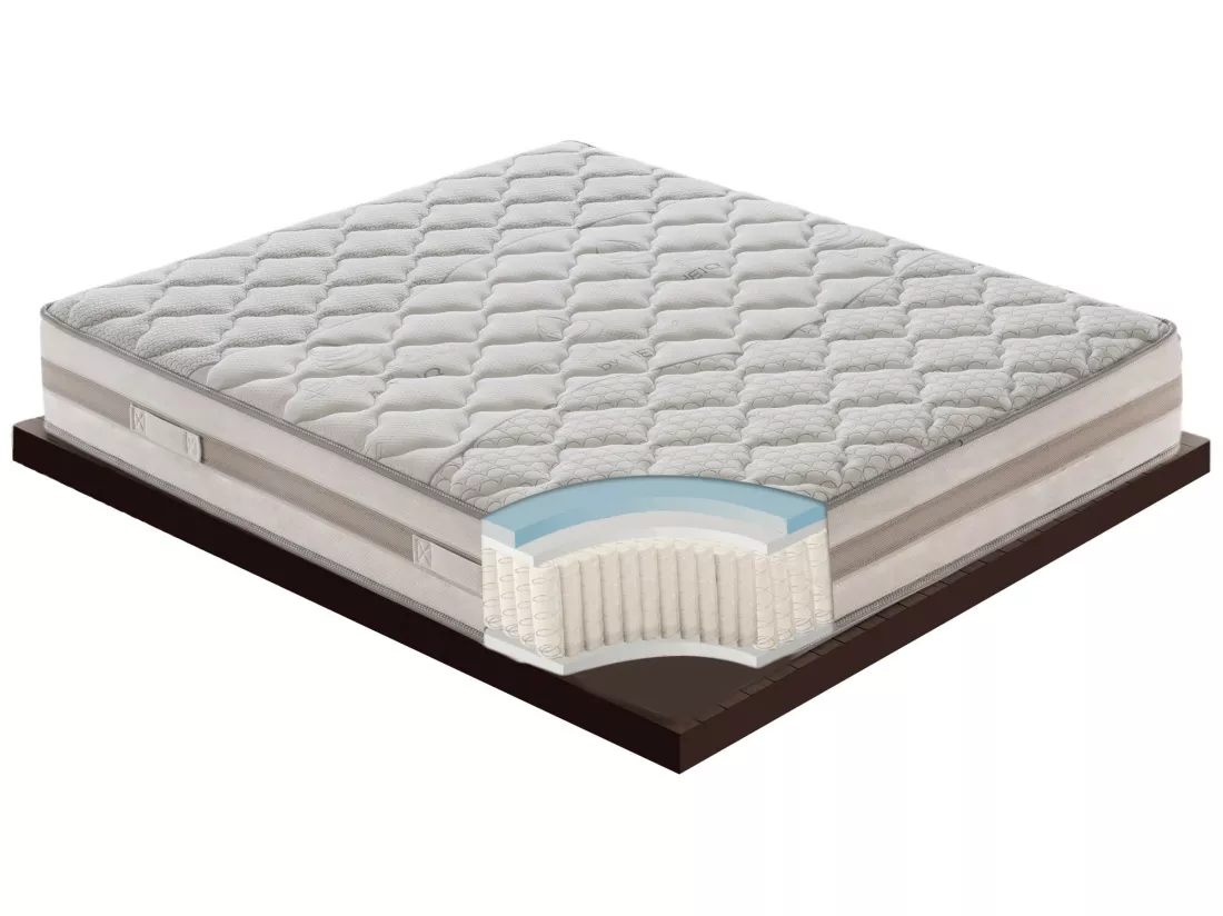 Matelas à 800 Ressorts Ensachés - Hauteur 25 Cm - 9 Zones De Confort Modèle Relax 90x190 cm