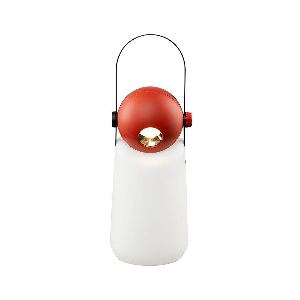 Tafellamp Guidelight oplaadbaar LED tomato red
