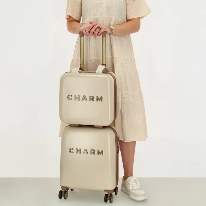 Charm London Capetown Underseat Koffer Beige