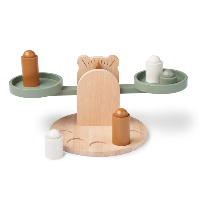 Liewood Balance en bois Ronni | Faune green mix