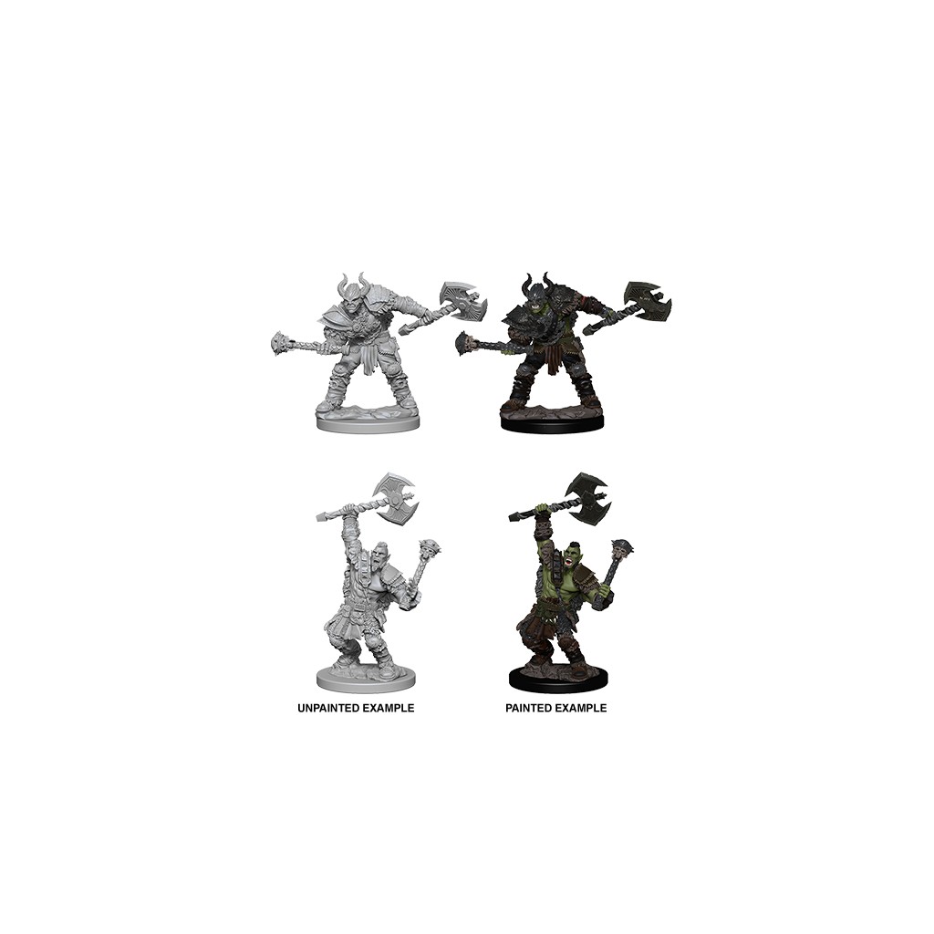 Pathfinder Deepcuts Unpainted Miniatures: Half-Orc Male Barbarian