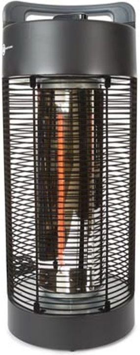 Perel - Mobiele Terrasverwarmer - Zwart - Metaal - 1200 W - Plensdicht
