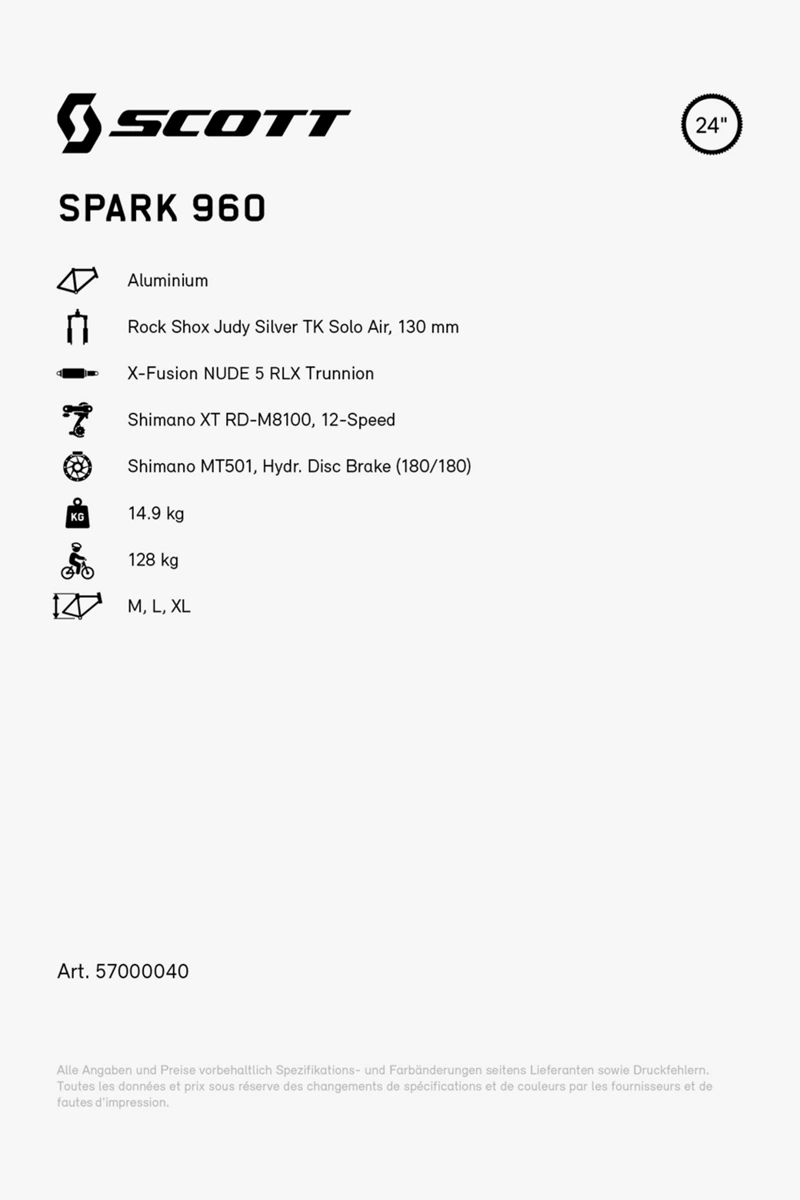 SCOTT Spark 960 29 Mountainbike 2024