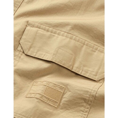Tommy Jeans - CAMISATONAL FLAG SHIRT AB0 MULTI Beige