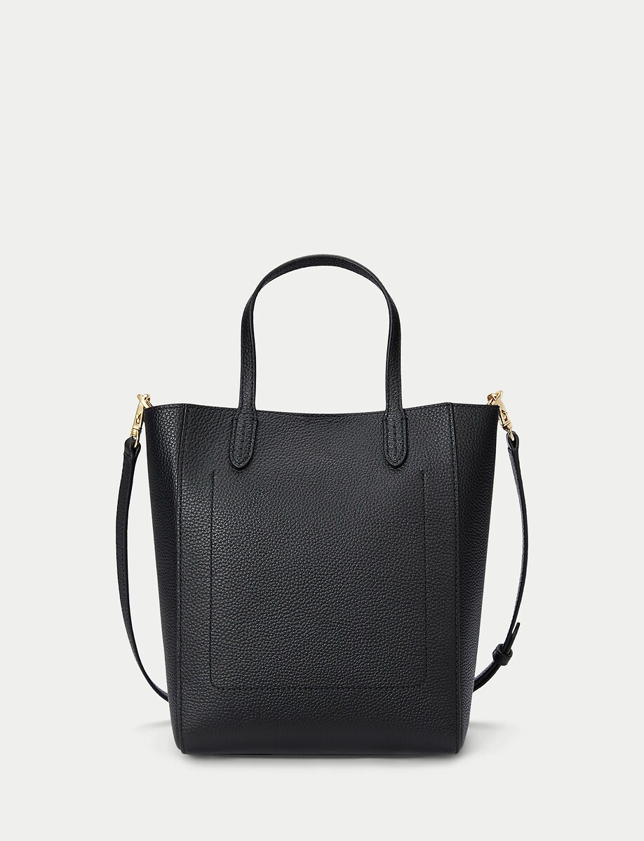 LAUREN RALPH LAUREN<br>Bolsa pequena feminina de couro, com alça de ombro, CAMERYN
