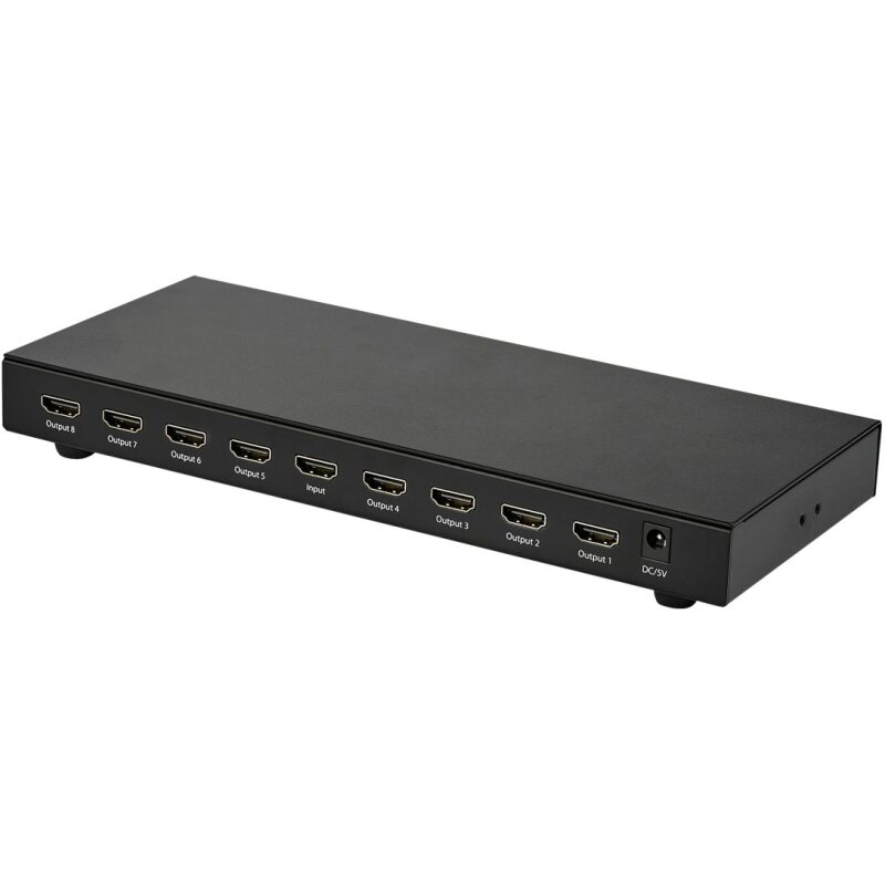 StarTech.com Splitter vidéo HDMI 4K 60 Hz à 8 ports - Répartiteur HDMI Ultra HD compatibe HDR