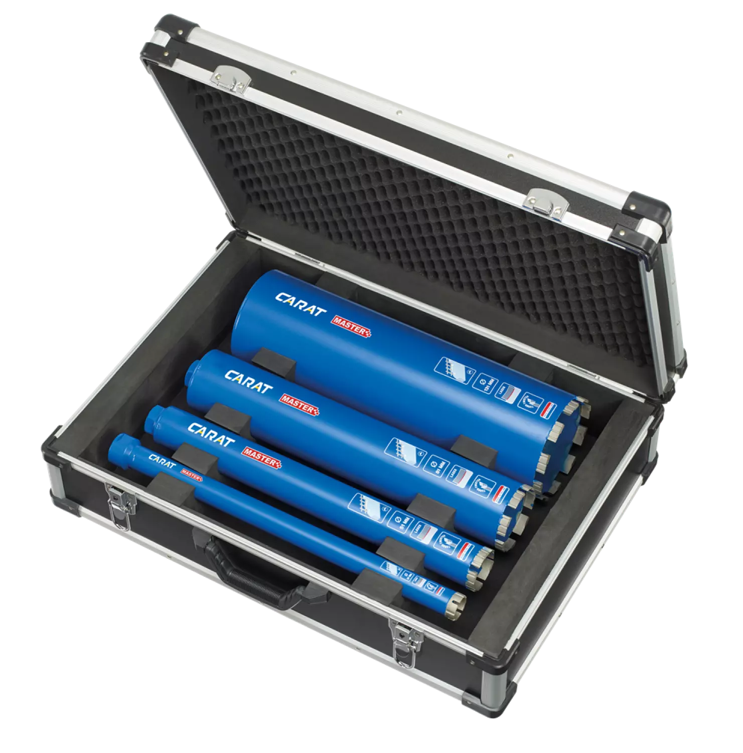 Carat EMSET010NL 4 Delige Diamantborenset beton - 31 / 51 / 81 / 131mm