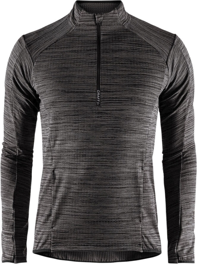 Craft Grid Halfzip løbetrøje Grå