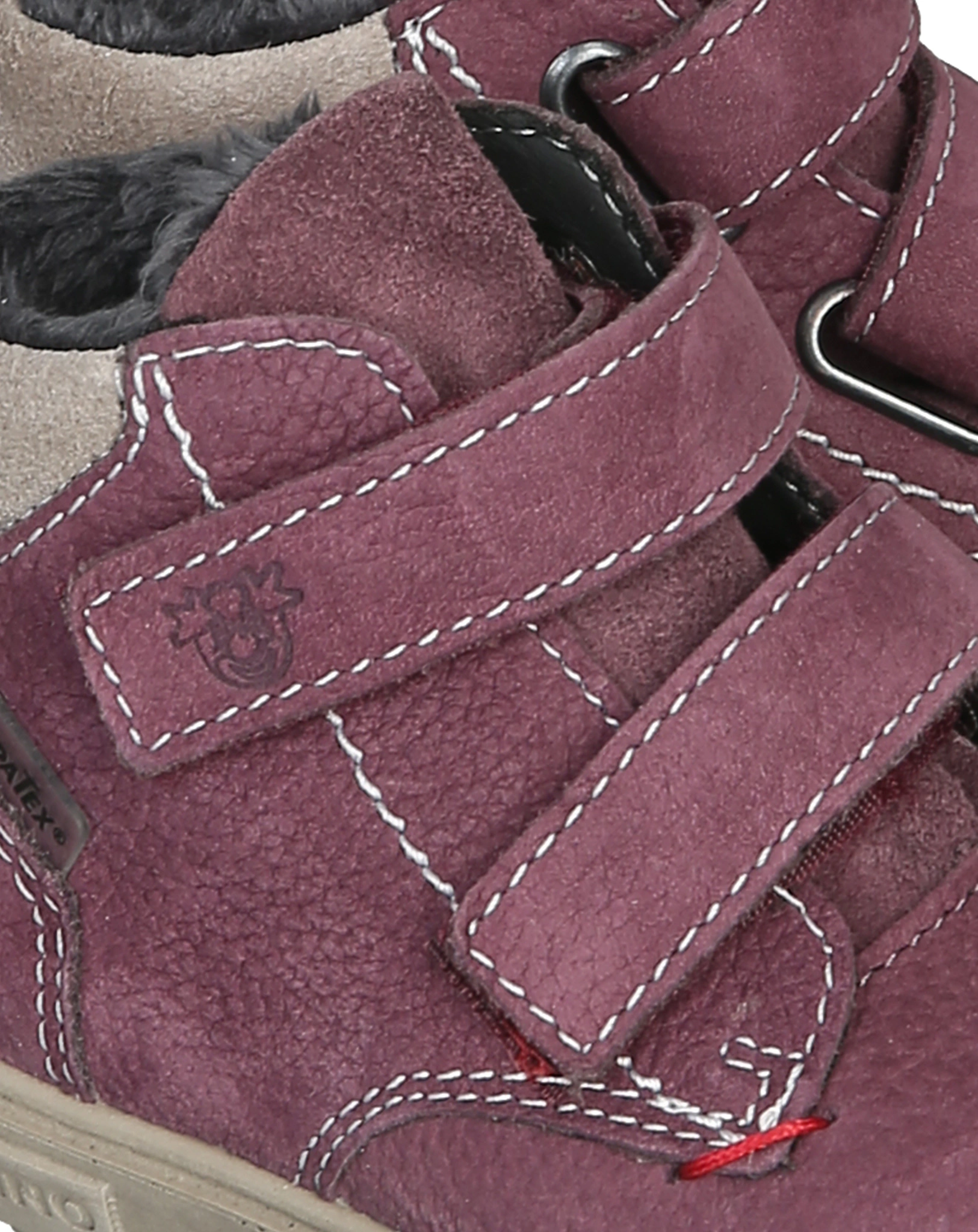 Klettschuhe ALEX gefüttert in pflaume