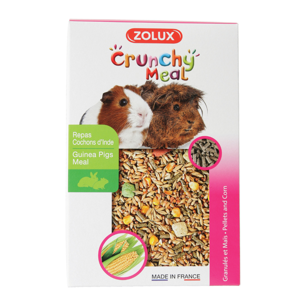 Aliment pour cochons d'inde crunchy meal 800 gr (lot de 3)