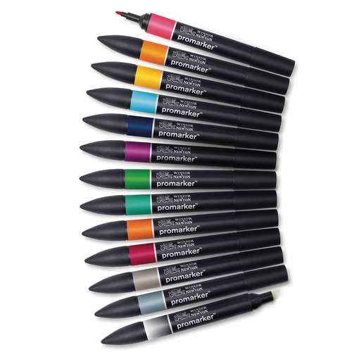 WINSOR & NEWTON™ promarker™ themenbasierte 12er-Sets