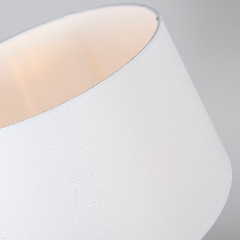 Tafellamp wit met kap wit 35 cm verstelbaar - Parte