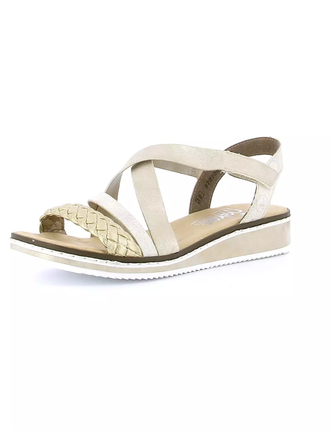 RIEKER V3663-90 - Sandales & nu-pieds Beigegold