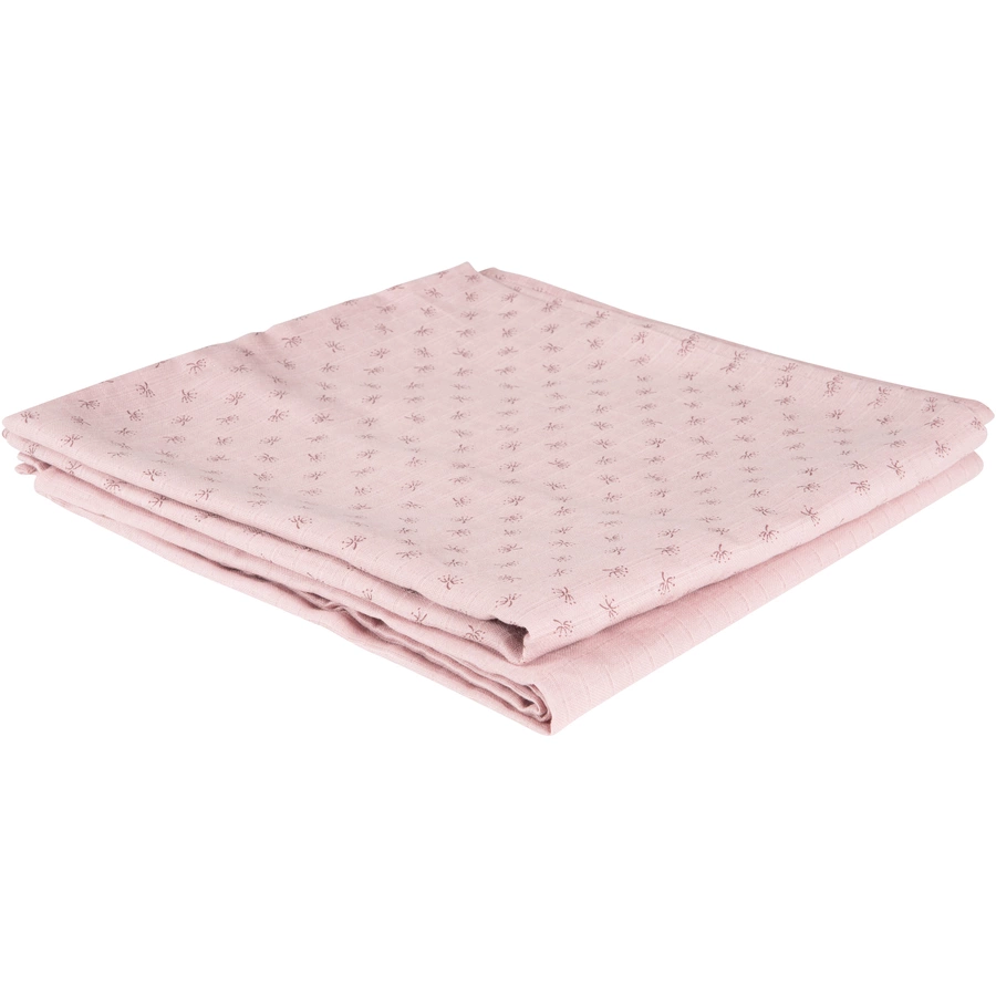 roba Puck- und Stilltuch 2er Set Lil Planet rosa 120 x 120 cm