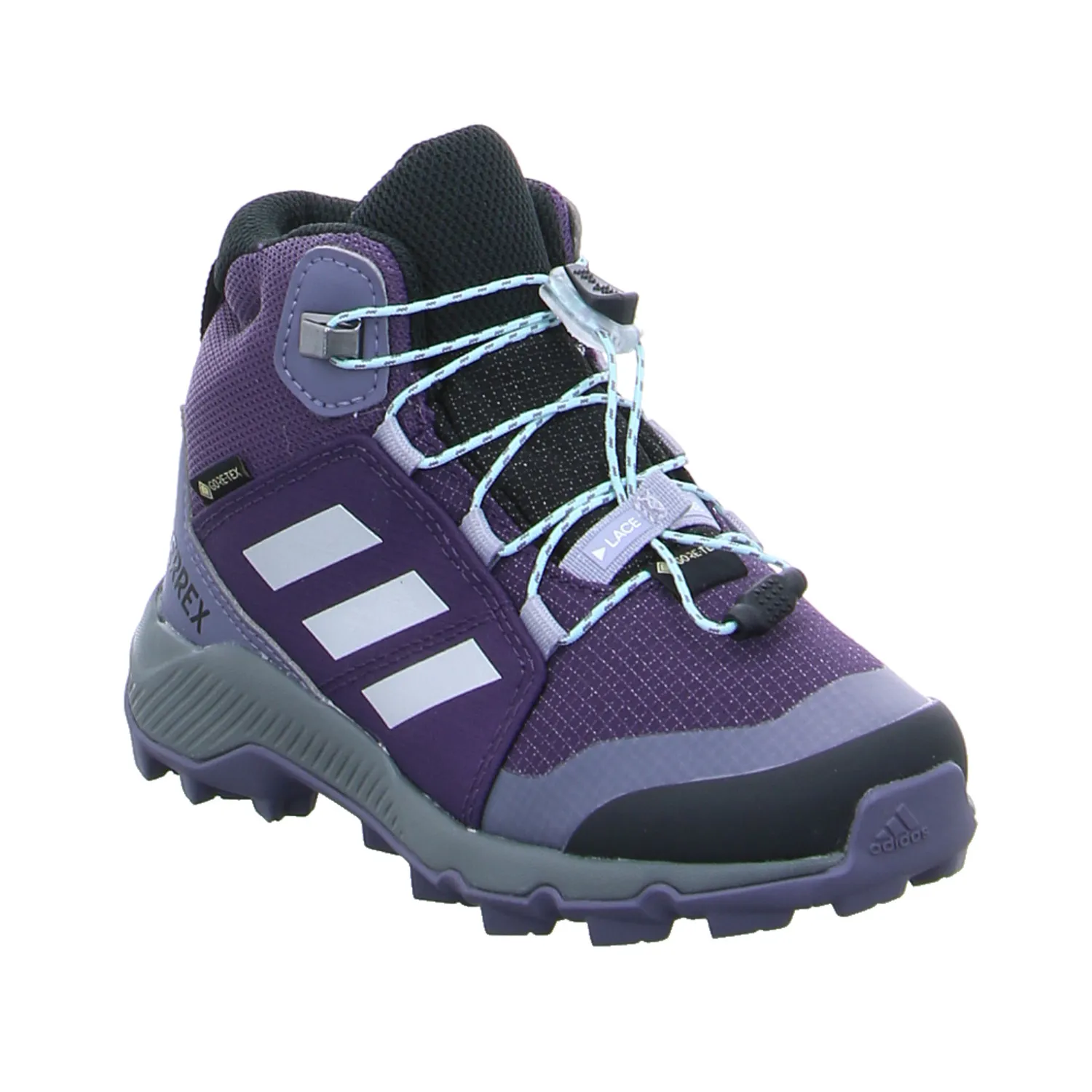 ADIDAS Kleinkinder-Sport -Halbschuh Violette Textil  Outdoor Sneaker high