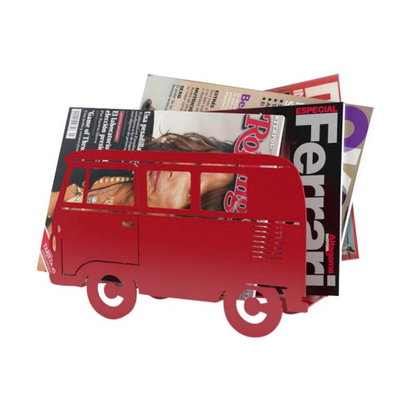 Balvi Van Tijdschriftenrek – Metaal – Rood