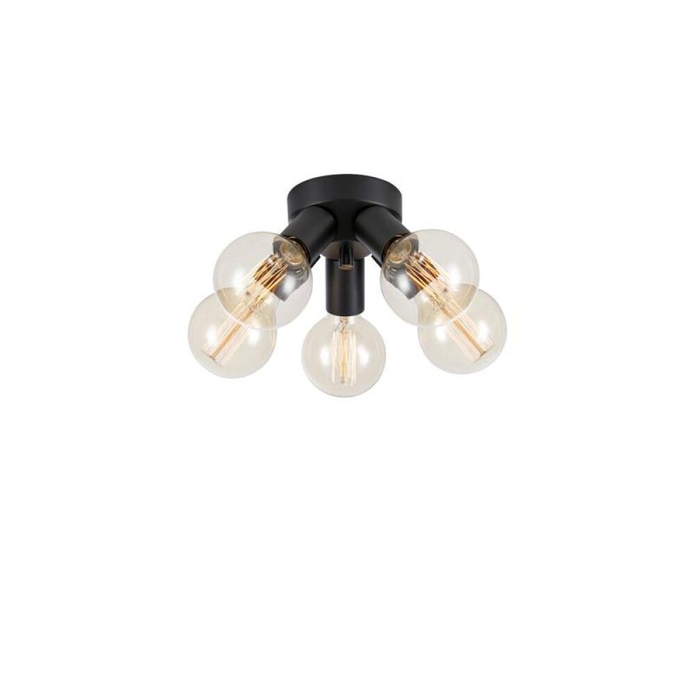 TAKLAMPE MARKSLÖJD MAZZO 5L SVART