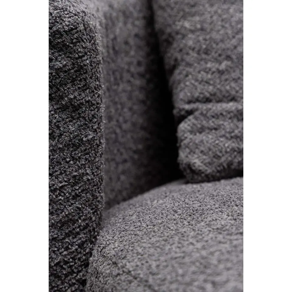 Loveseat Teddy Grijs - Zithoogte 40cm - 118x118x72cm - Kelso