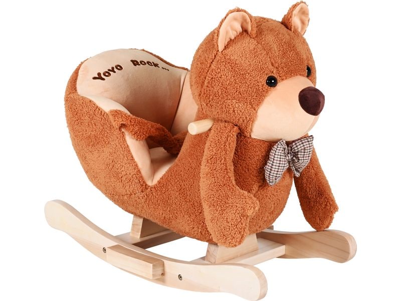 Knorrtoys Schaukeltier Bär Braun Robustes Schaukelspielzeug
