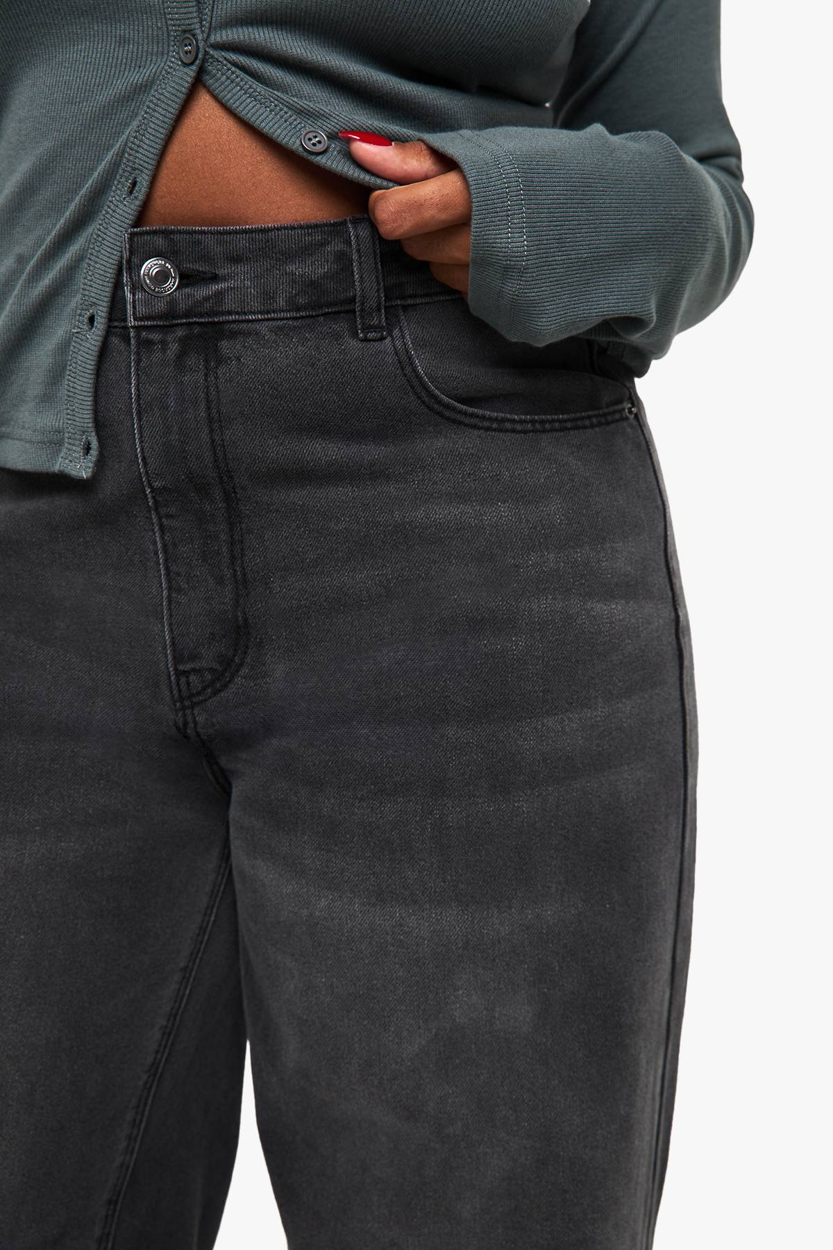 boohoo Jean Plus à coupe ample et taille mi-haute
