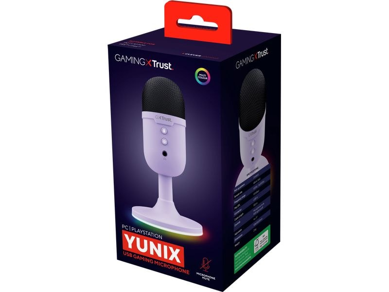 Trust Mikrofon GXT234P Yunix Kompaktes USB-Gaming-Mikrofon für Streaming & Content-Erstellung