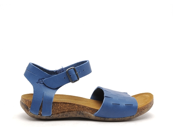 Loints nu pieds plats femme 31304 bleu