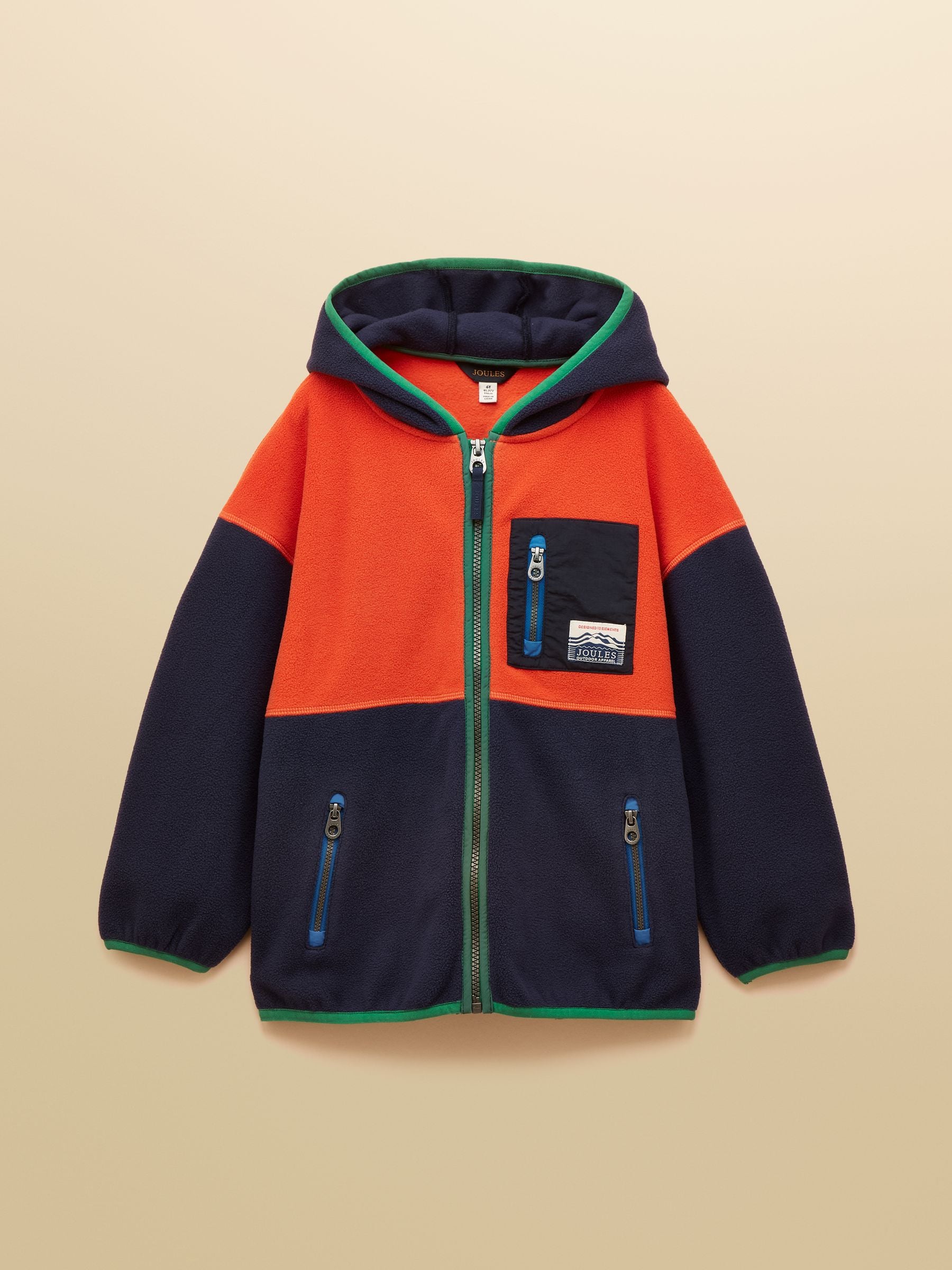 Joules Rockwell Polar Fleece met doorlopende rits voor kinderen