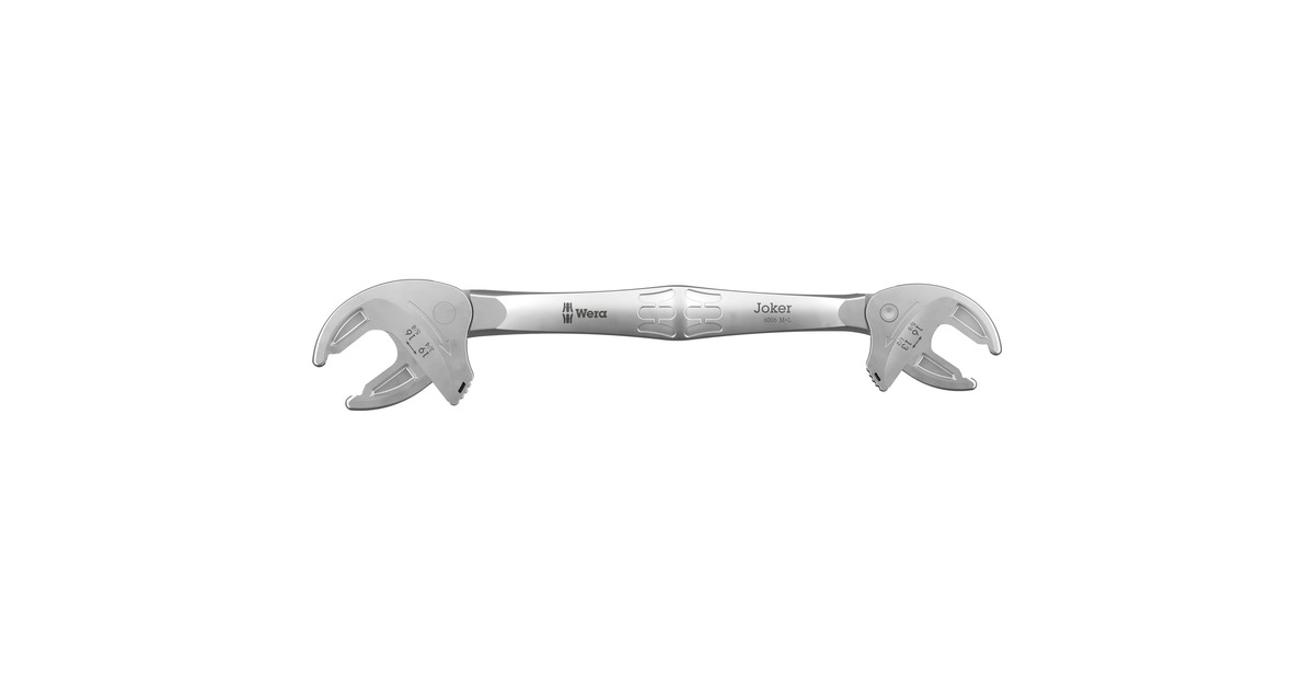 Wera6006 Joker 2 set 1 Zelfinstellende dubbele steeksleutel, 2‑delig moersleutel