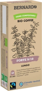 Bernardo Coffee FORTE Kaffeekapseln Lungo Kaspeln, 10 Stück