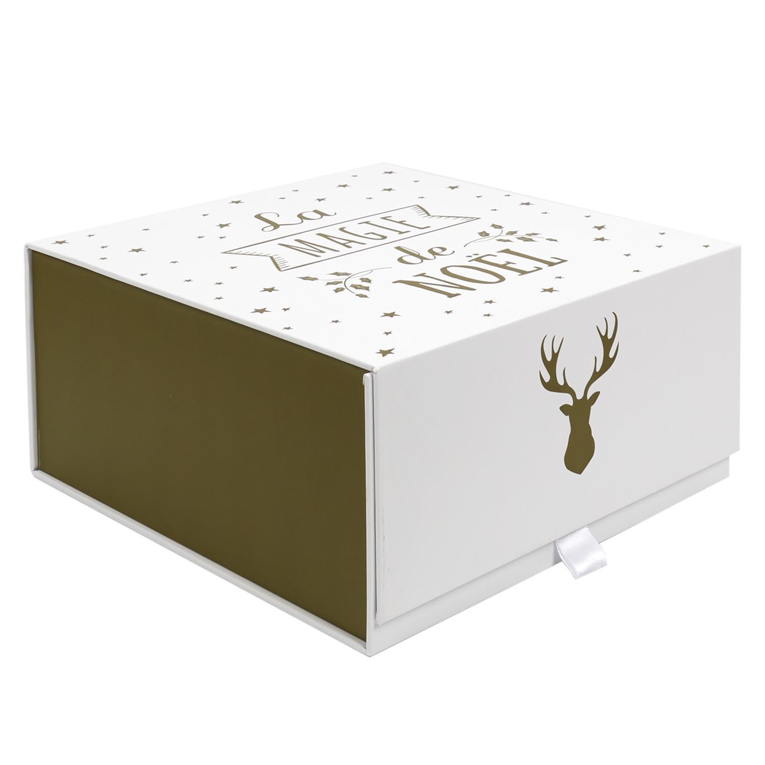 BOITE CADEAU NOEL 25X25X12CM