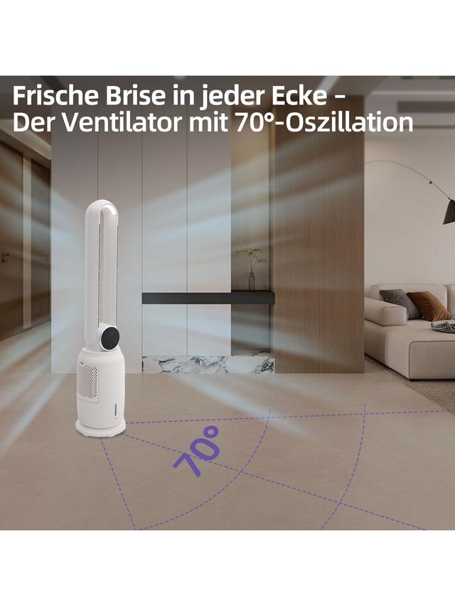 Wohlfühlklima Turmluftkühler 3in1 – Ventilator mit Kühlung & Luftbefeuchter