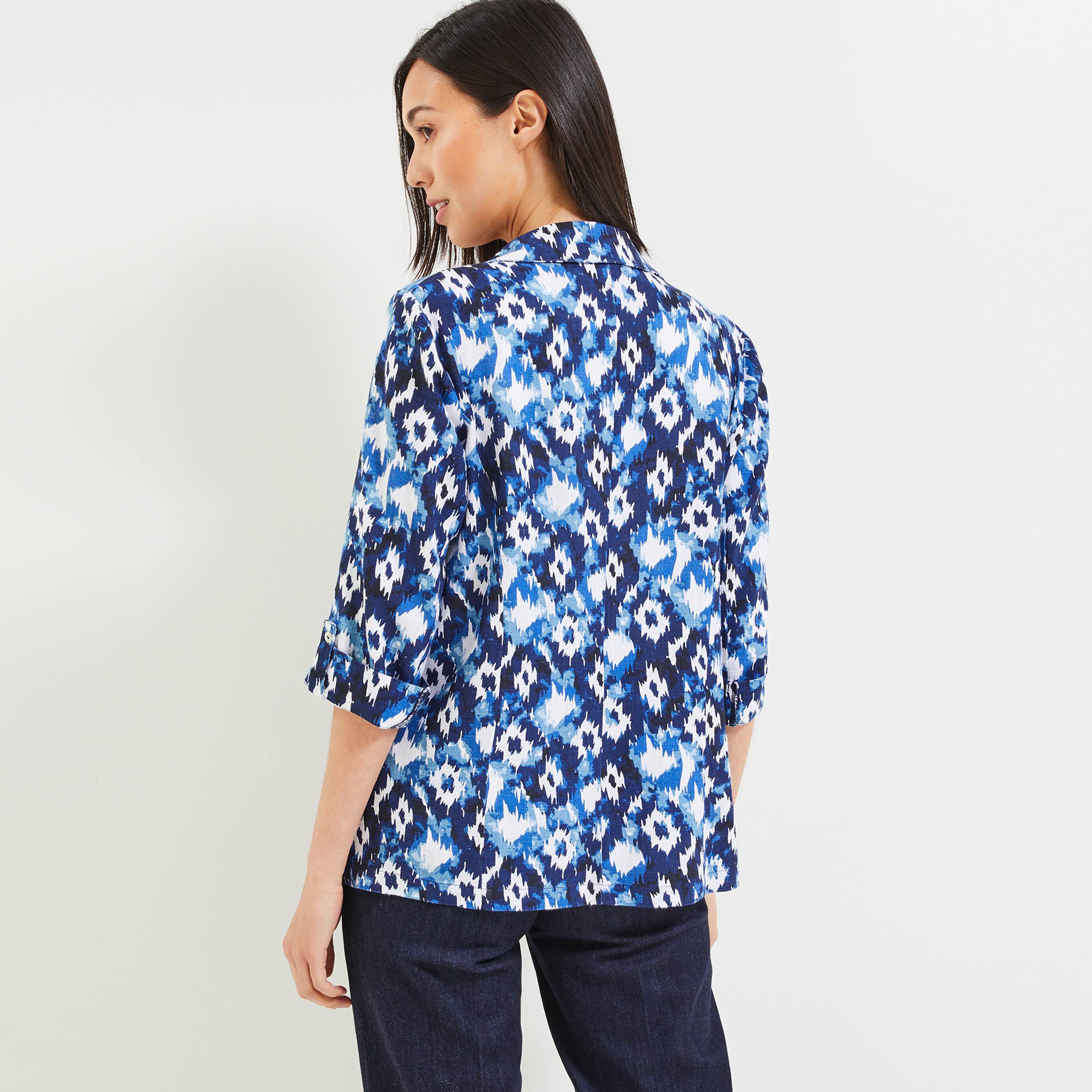 Veste fluide femme - BLEU