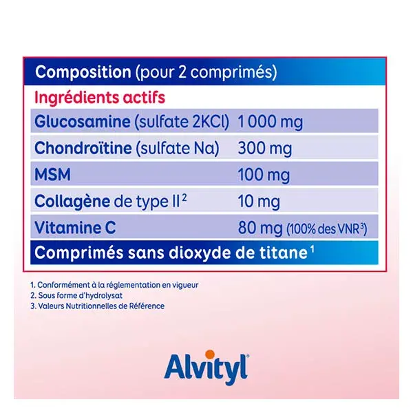 Alvityl Chondroflex Mobilité articulations dès 18 ans 60 comprimés