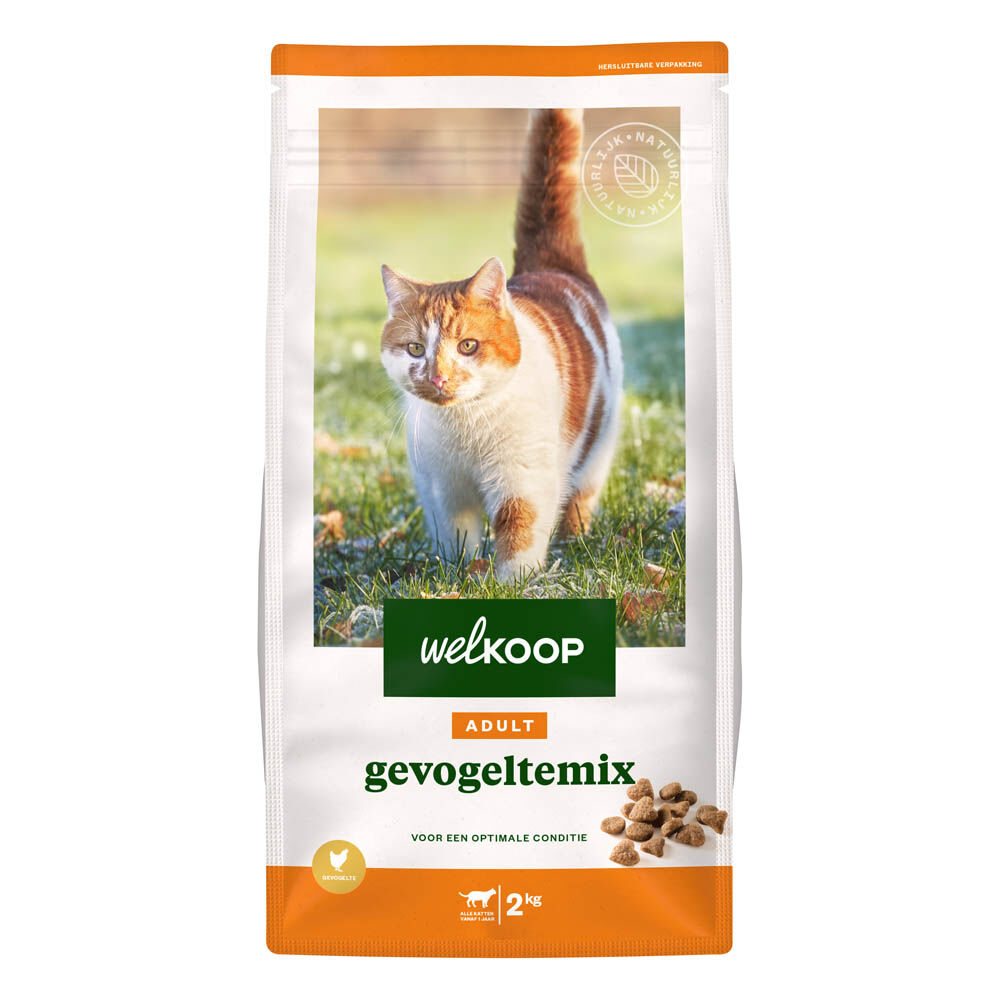 Welkoop Adult - Kattenvoer - 2 Kilogram - gevogelte