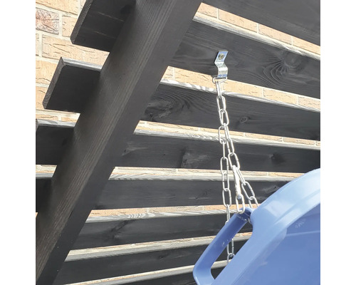 Promadino Vario III opbergbox voor 2 bakken, 148 x 92 x 122 cm, antraciet