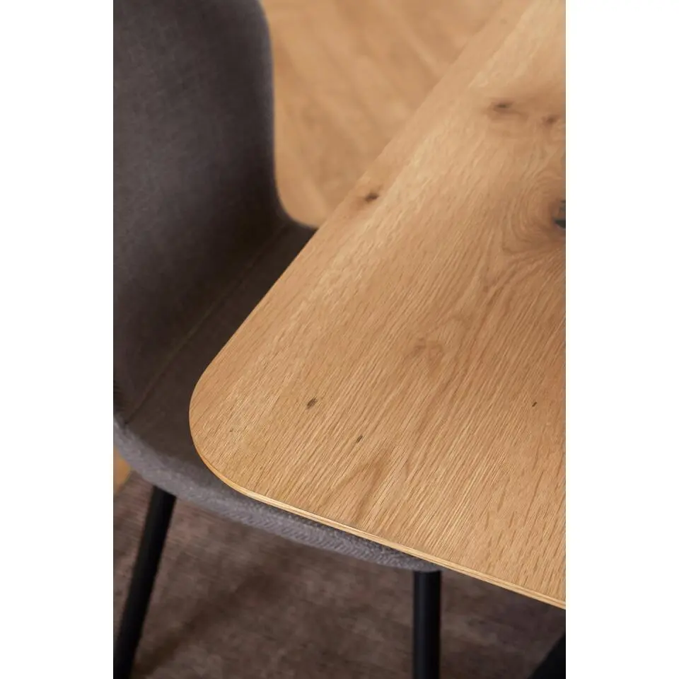 Eettafel Naturel Eikenhout - 200x100x75cm - 6-8 personen - Dain