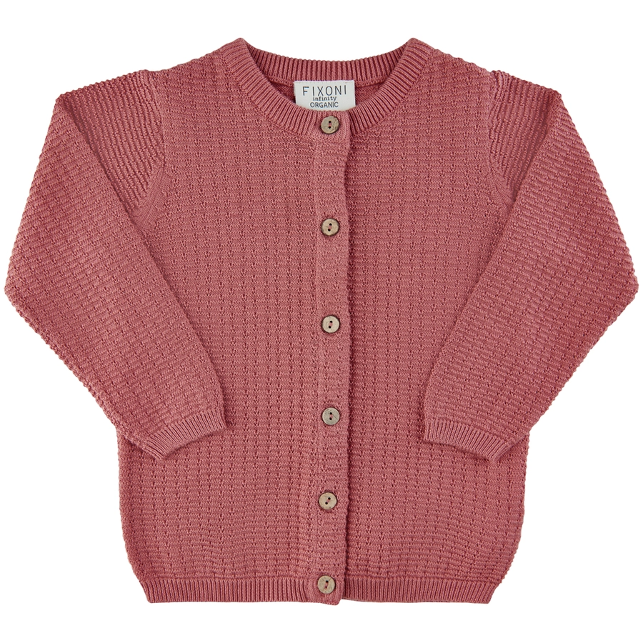 FIXONI Knitted Cardigan Dusty Rose