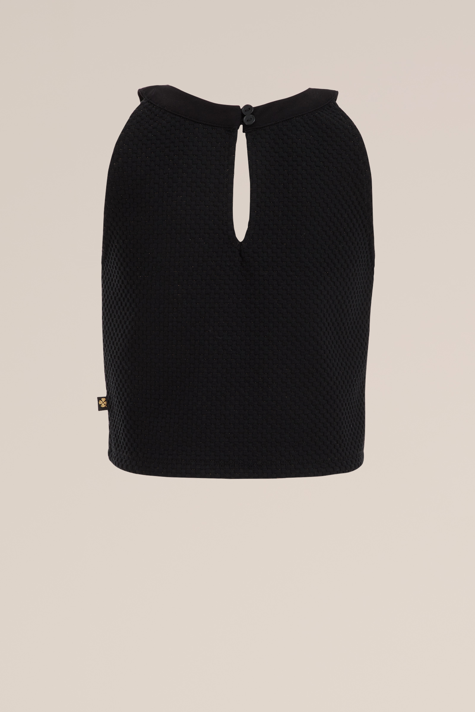 Meisjes top met structuur WE Fashion Zwart
