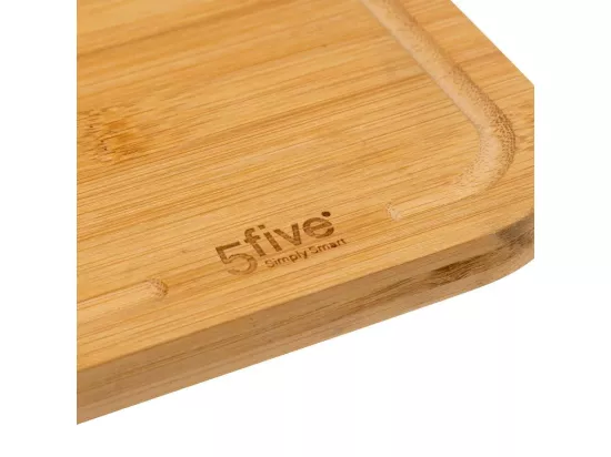Lot de 2 planches à découper en bamboo - Beige - 35 x 25 cm