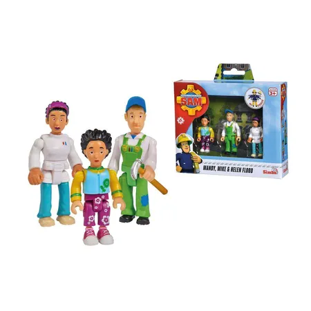 Simba Feuerwehrmann Sam Familie Flood Figurenset