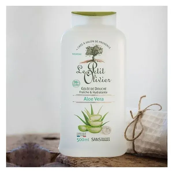 Le Petit Olivier - Geleia de Banho Hidratante - Aloe Vera - Sem Sabão 500ml