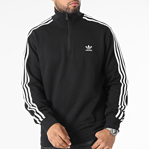 Sweat Zippé A Bandes 3 Stripes IL2503 Noir