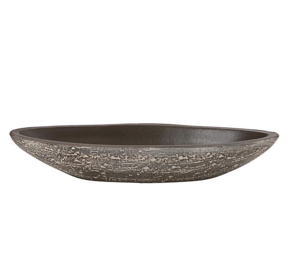 Dehner Keramik-Jardiniere Kenia, oval, braun