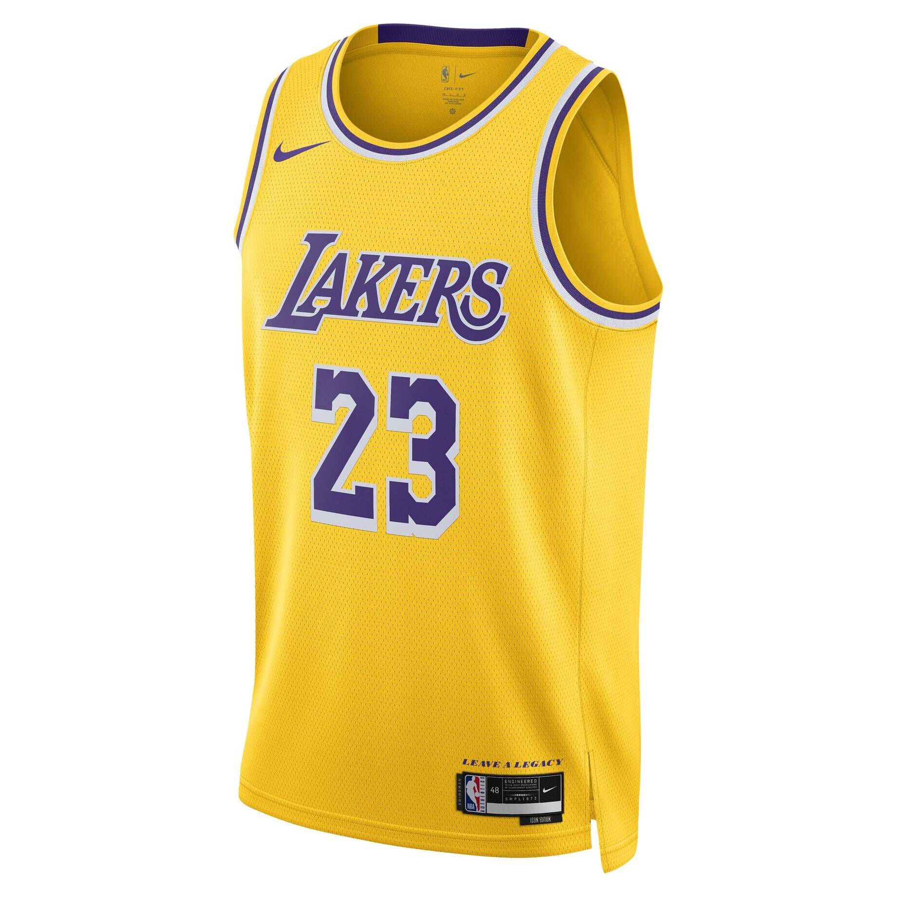 Nike| Herren Basketballtrikot NBA LOS ANGELES LAKERS LEBRON JAMES-SWINGMAN JERSEY ICON